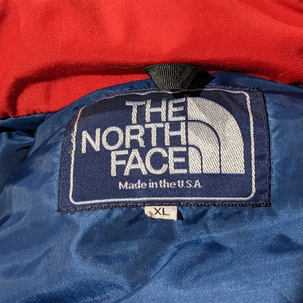 VTG North Face Goose Down 80s//90s Ski Snow Jacket XL Red Very good Condition - Picture 8 of 14
